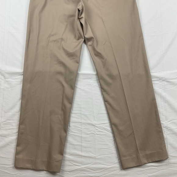 LL Bean Standard Fit Khaki Dress Pants Mens Size 35 Business Casual Chino - Picture 8 of 11